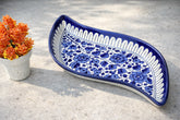 Hand-Painted Colorful Ceramic Paisley/Mango Shaped Serving Platter