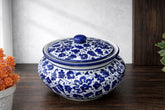 Hand-Painted Colorful Ceramic Covered Serving handi