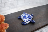 Hand-Painted Colorful Ceramic Turtle Paper Weight & Figurine