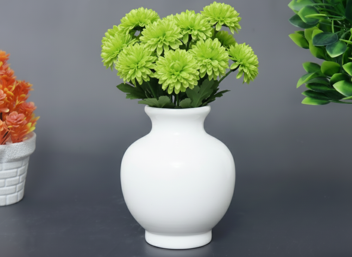 Hand-Painted Colorful Decorative Ceramic Bud Vase