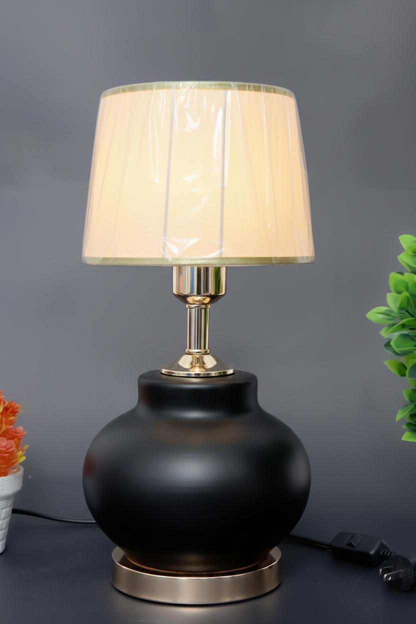 Hand-Painted Colorful Ceramic Small Table Lamp Base