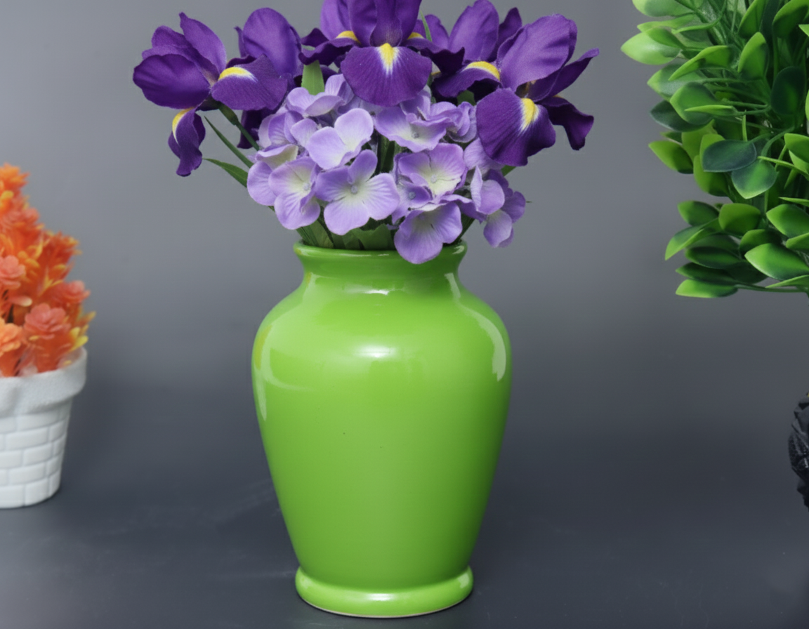 Hand-Painted Colorful Decorative Ceramic Flower Vase
