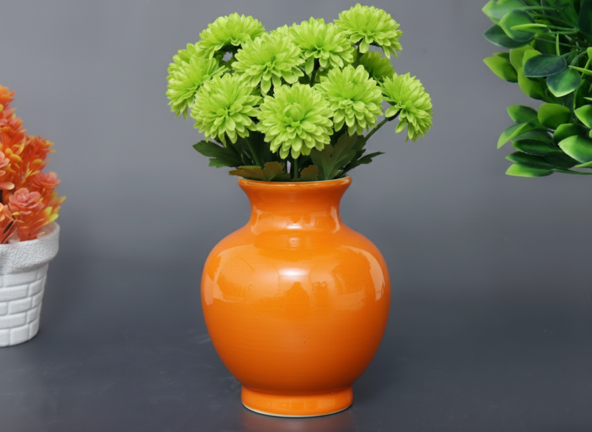 Hand-Painted Colorful Decorative Ceramic Bud Vase