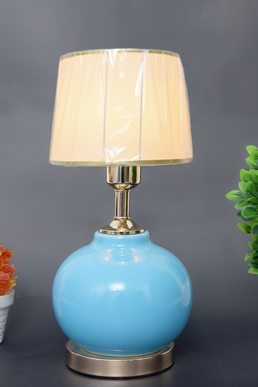 Hand-Painted Colorful Ceramic Small Table Lamp Base