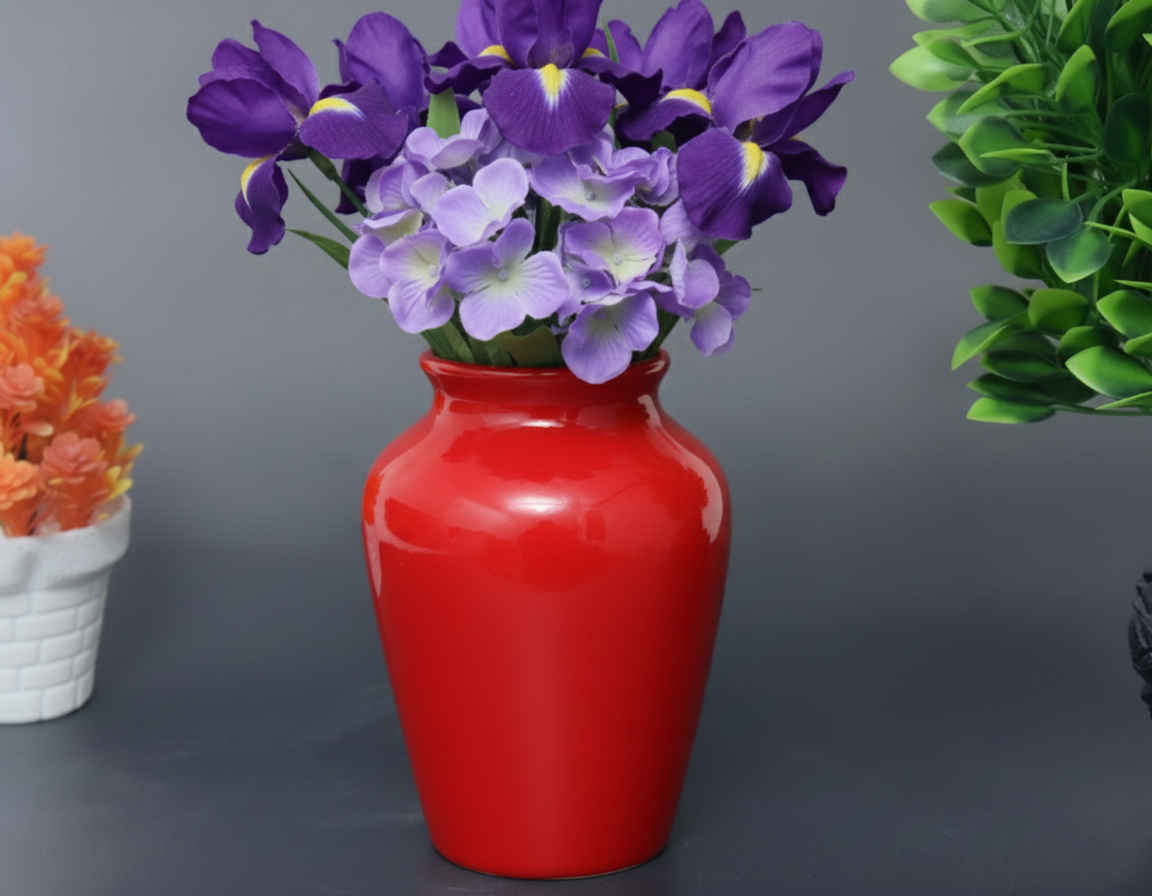 Hand-Painted Colorful Decorative Ceramic Flower Vase
