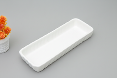 Hand-Painted Colorful Long Rectangular Ceramic Serving Dish/Tray