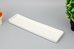 Hand-Painted Colorful Extra-Long Narrow Rectangular Ceramic Serving Tray