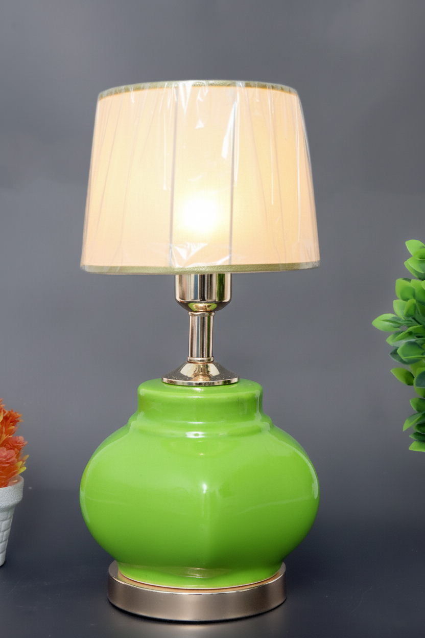 Hand-Painted Colorful Ceramic Small Table Lamp Base