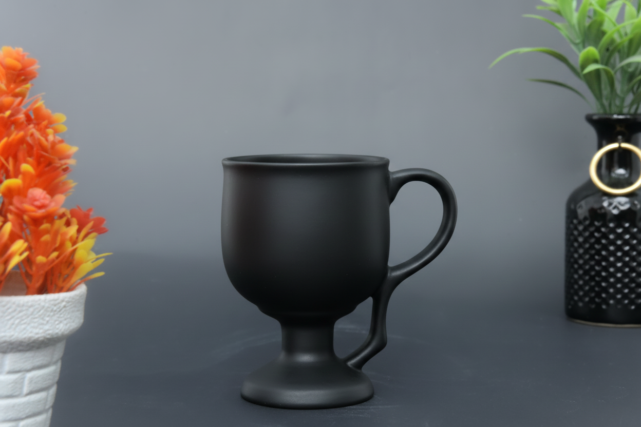 Hand-Painted Colorful Pedestal Mug