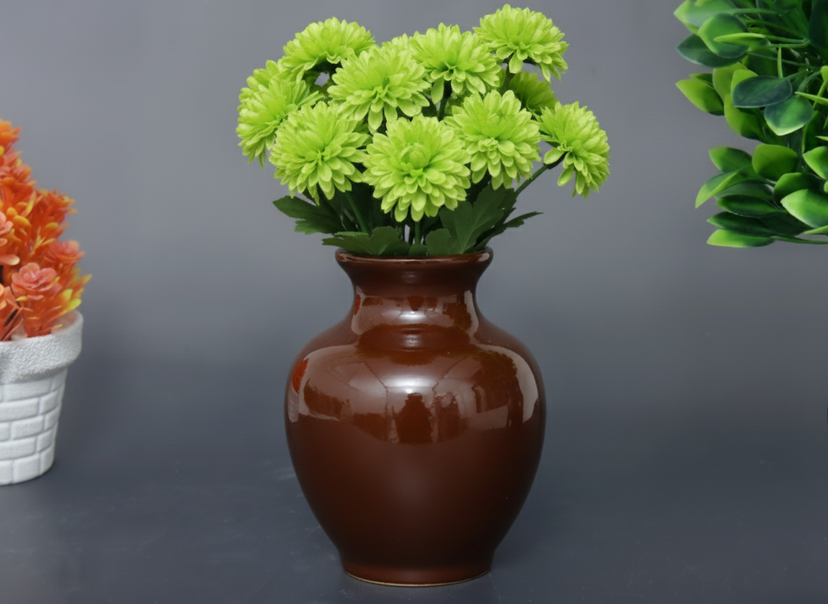 Hand-Painted Colorful Decorative Ceramic Bud Vase