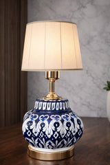 Hand-Painted Colorful Ceramic Small Table Lamp Base