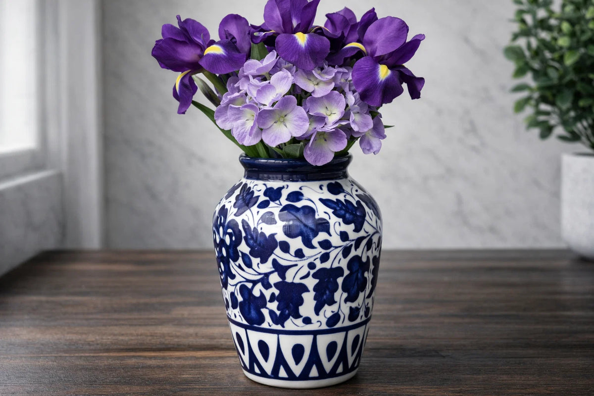 Hand-Painted Colorful Decorative Ceramic Flower Vase
